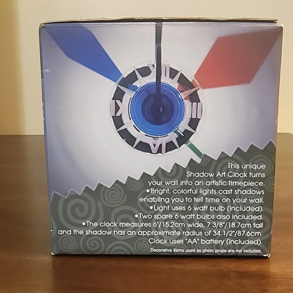 (Rare) HomeTrends Shadow Art Clock (NEW) in Box
